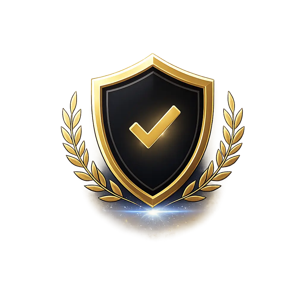 Polished Gold Shield With Glow