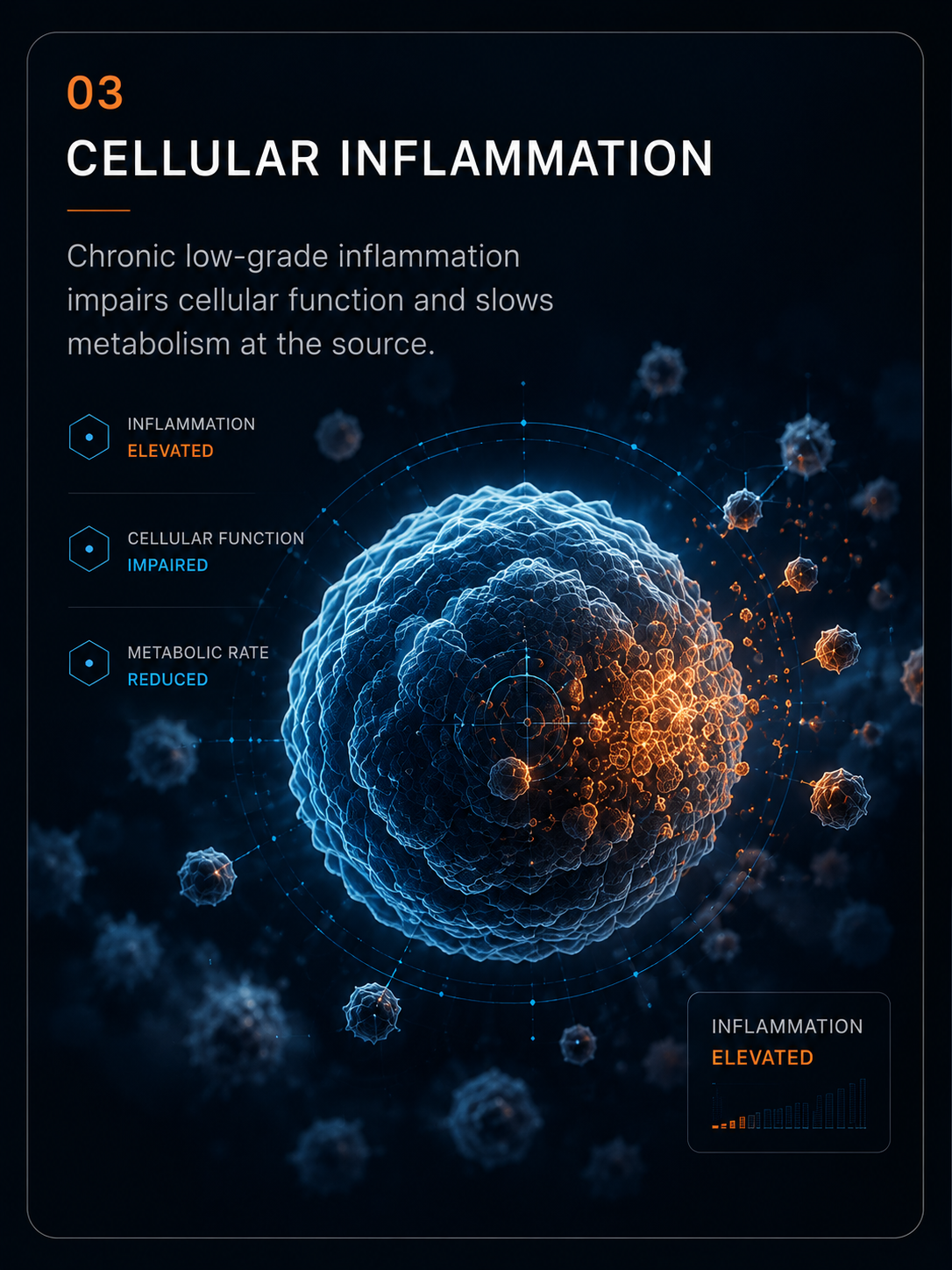 Metabolic Reset - cellular inflammation science card