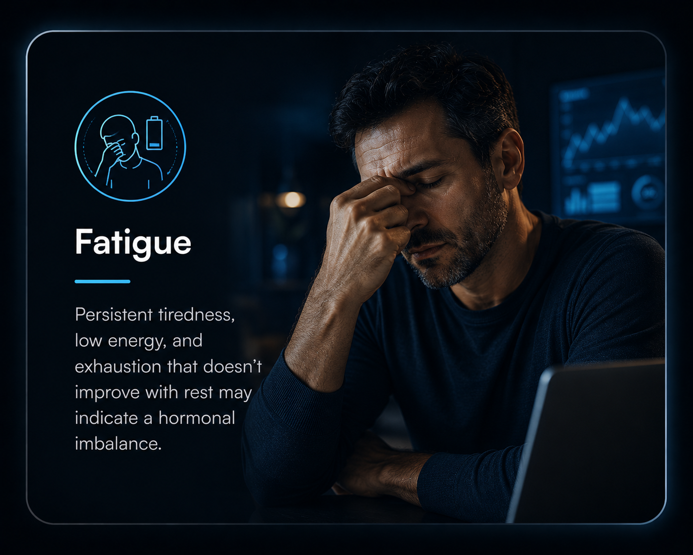 Fatigue hormone imbalance symptom tile