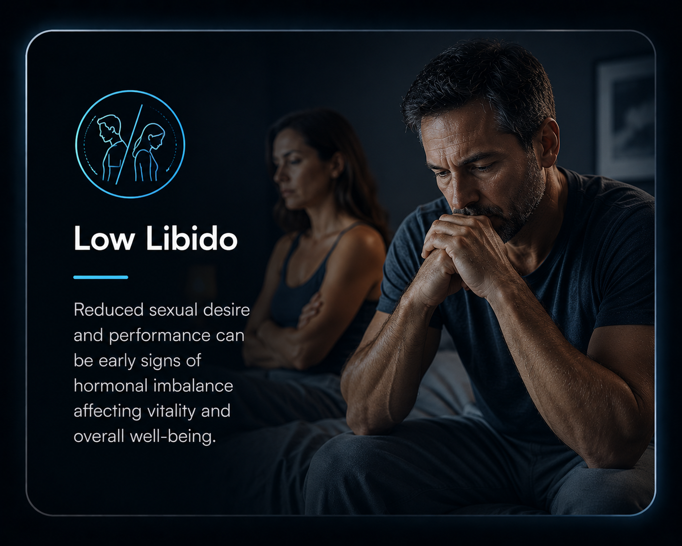 Low libido hormone imbalance symptom tile