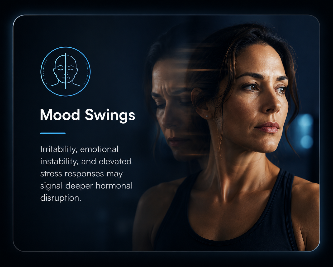 Mood swings hormone imbalance symptom tile