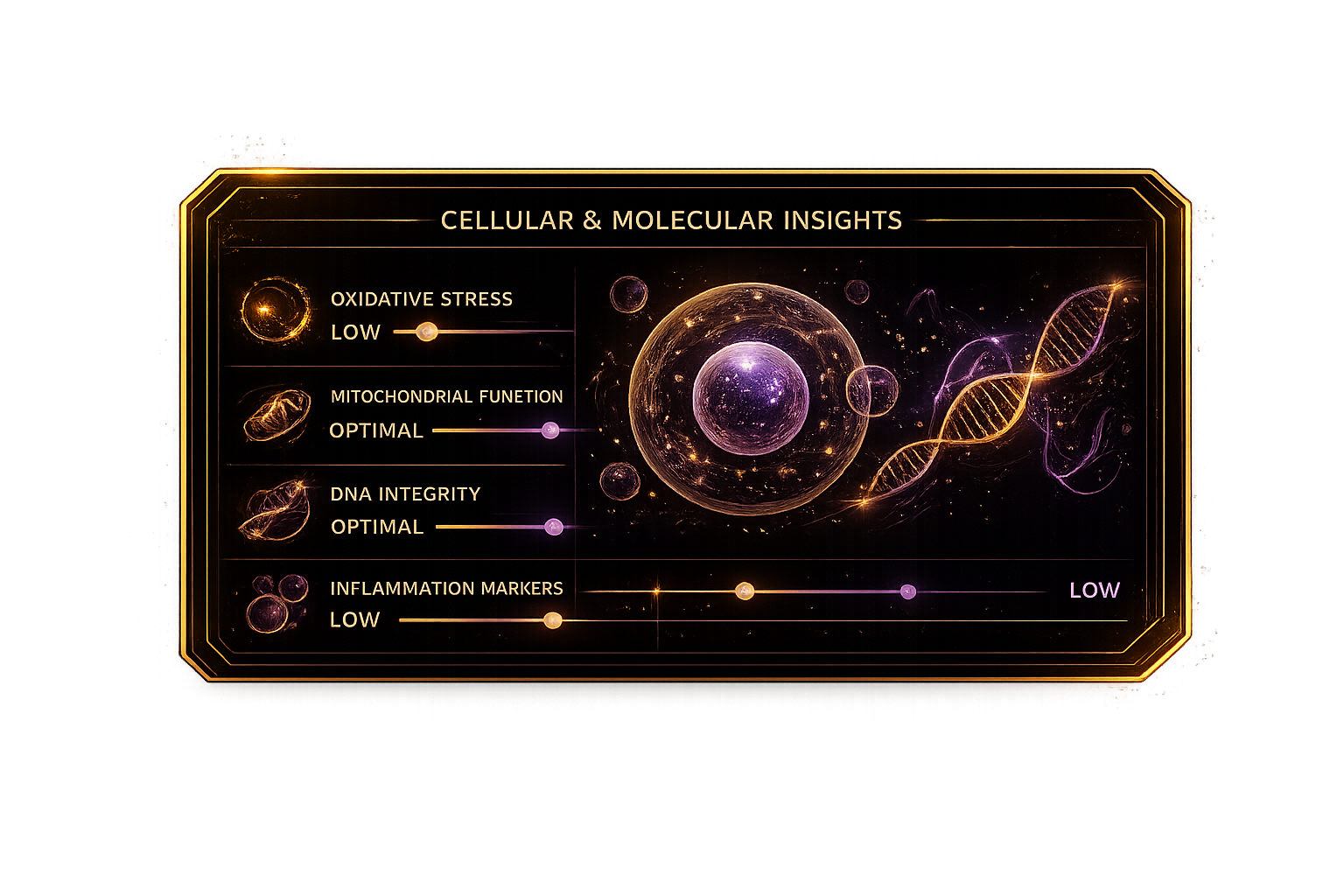 Cellular and molecular insights dashboard graphic