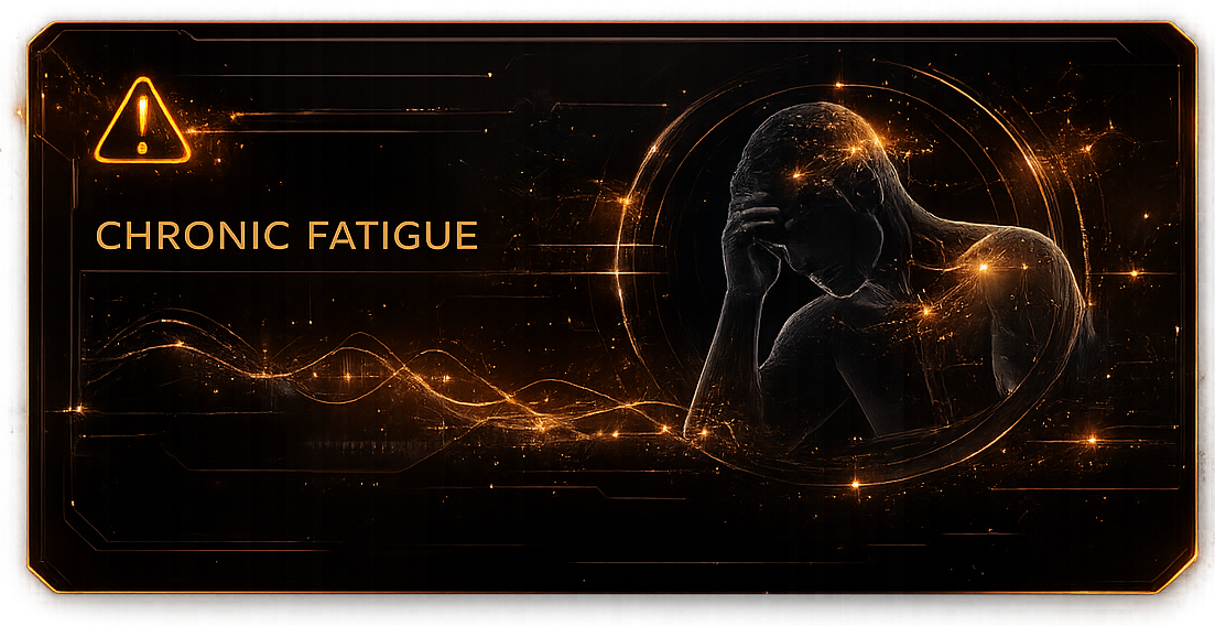 Chronic fatigue symptom interface graphic
