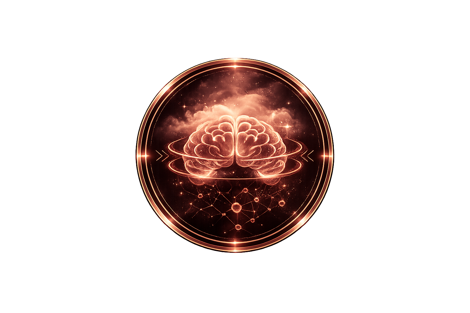Brain fog symptom icon with cognitive hormone overlay
