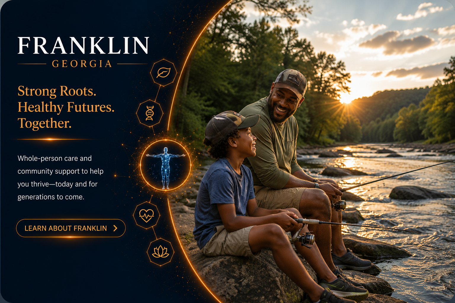 Franklin Georgia service area image focused on generational health and family wellness